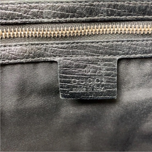 Gucci Black and Green Shoulder Bag with Red Stripe - Picture 10 of 12